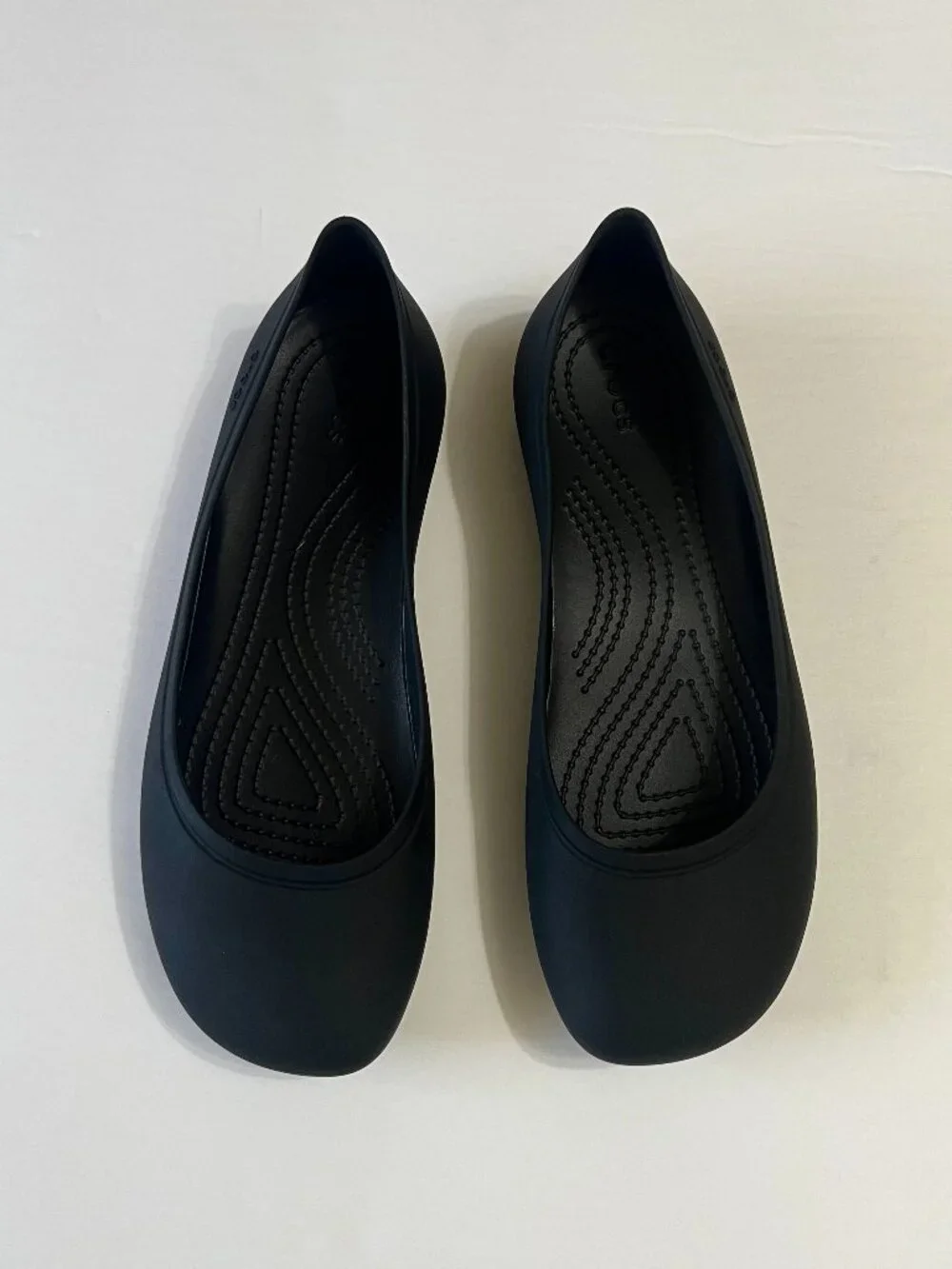 Crocs Brooklyn 209384-001 Ballet Flats Women's US 7 Black Slip On Comfort QLW359